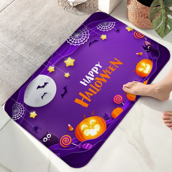 

Halloween Pattern Floor Mat, Multicolor