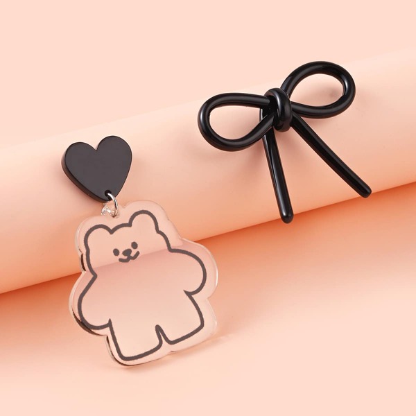 

Bear & Bow Decor Drop Earrings, Multicolor