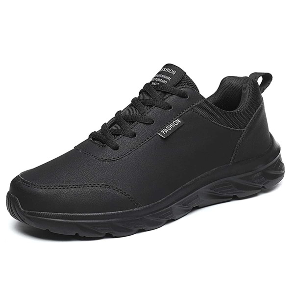 

Men Lace-up Front Low Top Sneakers, Black
