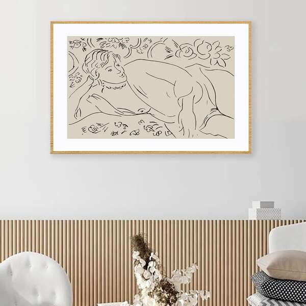 

1pc Figure Graphic Unframed Painting, Multicolor