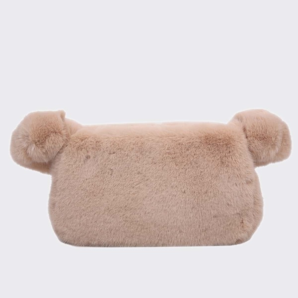 

Minimalist Fuzzy Novelty Bag, Khaki