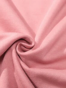 ROMWE MEN Sudadera Con Gráficos De Rosas Para Hombre - Rosa Pálido - Ver 5