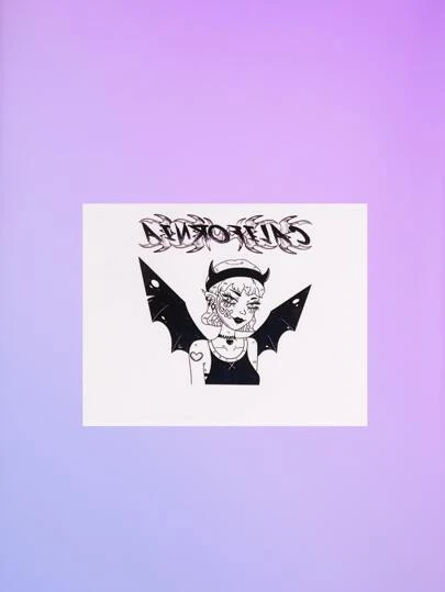 ROMWE Figure Graphic Tattoo Sticker