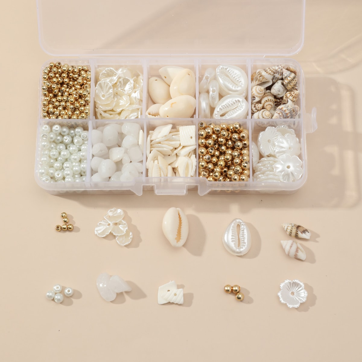 1box Shell & Faux Pearl DIY Jewelry Accessory