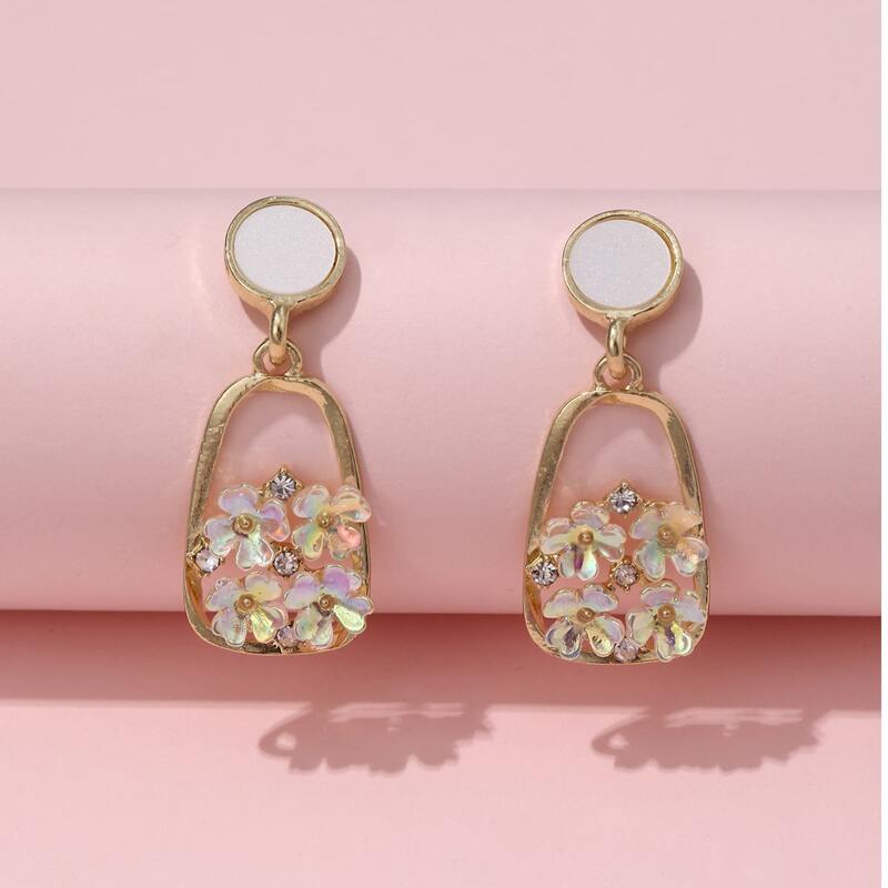 

Floral Drop Earrings, Multicolor