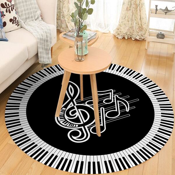 

1pc Music Note Pattern Wall Sticker, Multicolor