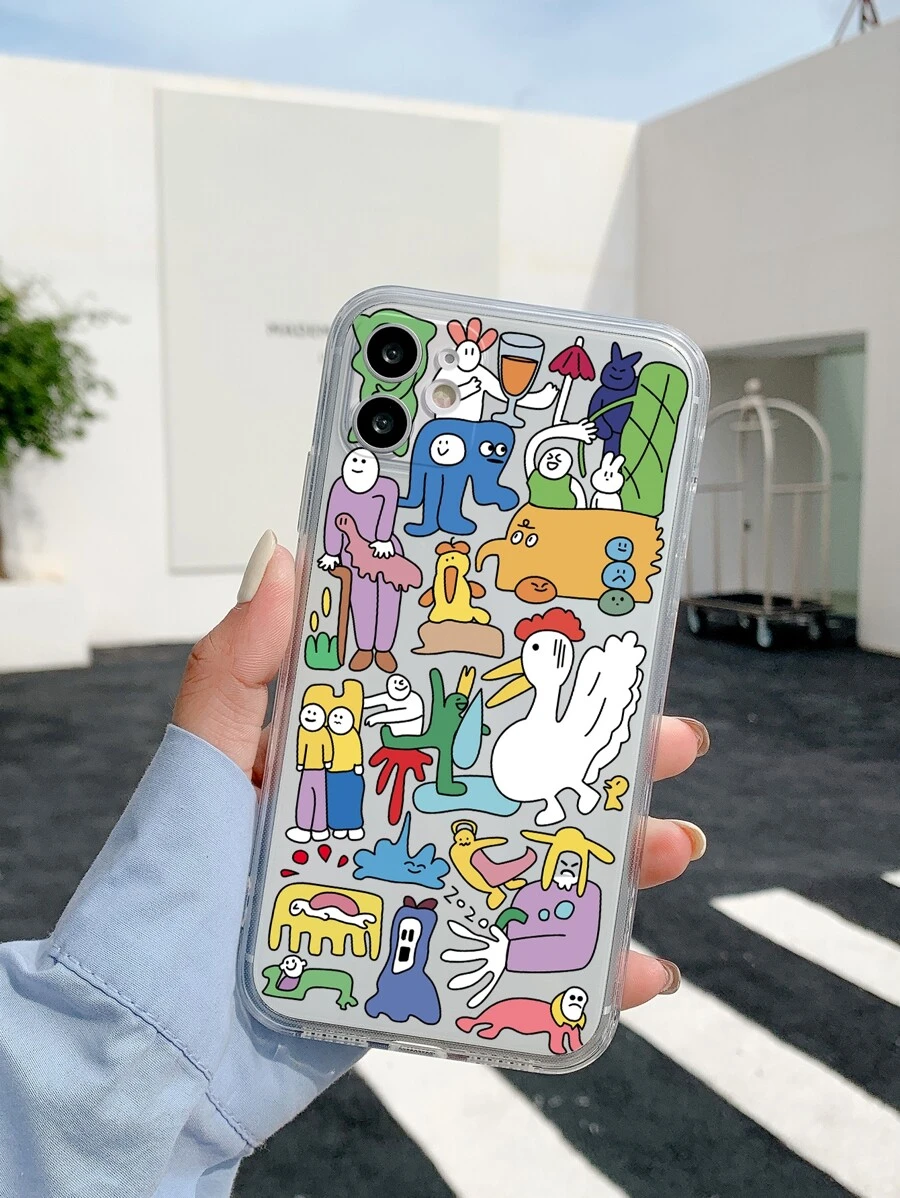 Đồ họa Hoạt hình Ốp lưng & bao da điện thoại Tương thích với iPhone 11 , iPhone 13 , iPhone 14 - Trong sáng - Xem 1