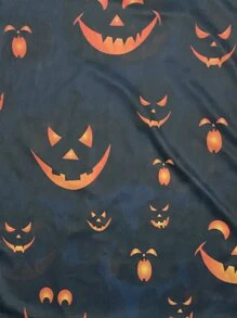 Boys 1Pc Halloween Print Tee - Black - View 3
