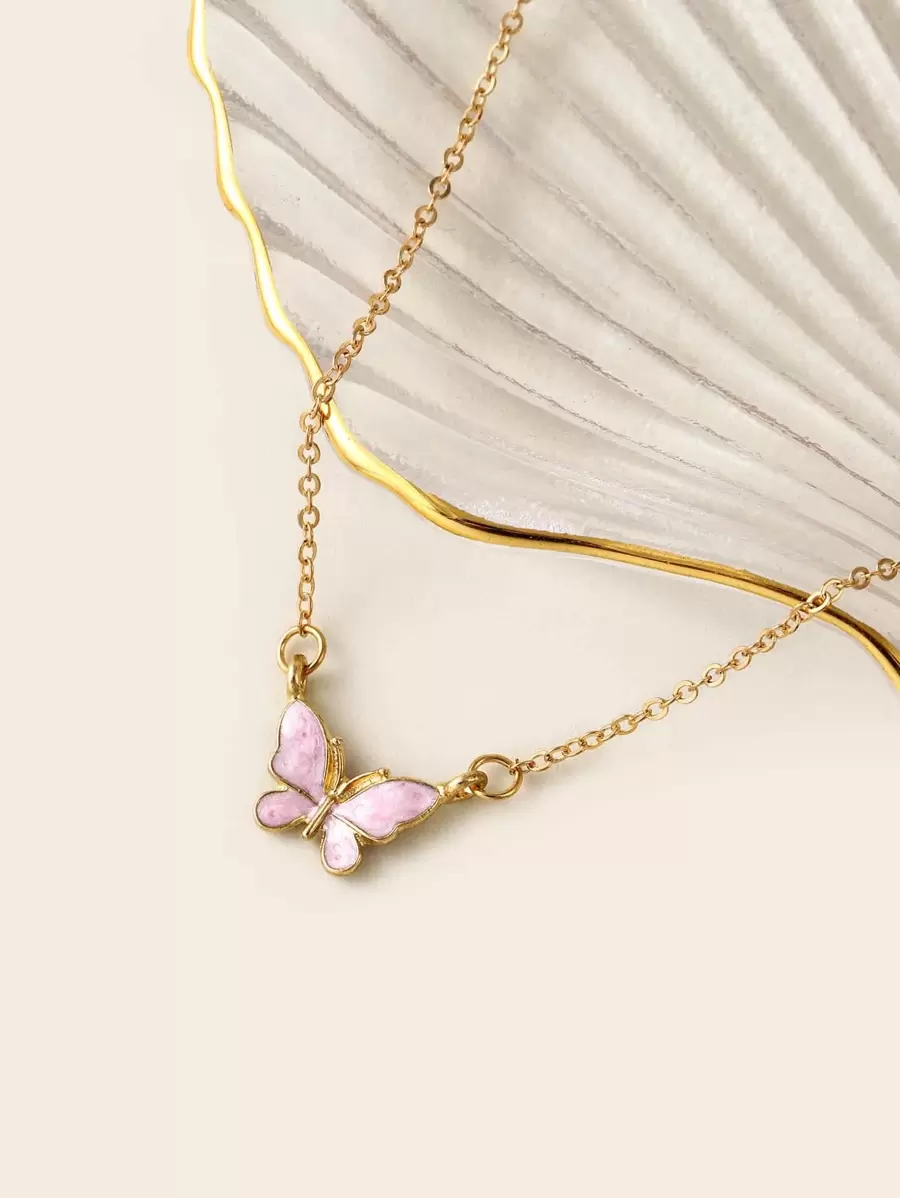 YWGEZHI Mặt dây chuyền con bướm - Nhiều màu - Xem 1