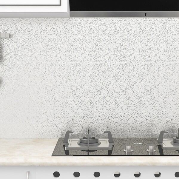 

1pc Kitchen Oil-proof Sticker, Silver