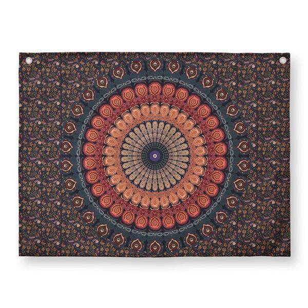 

Mandala Print Tapestry, Multicolor