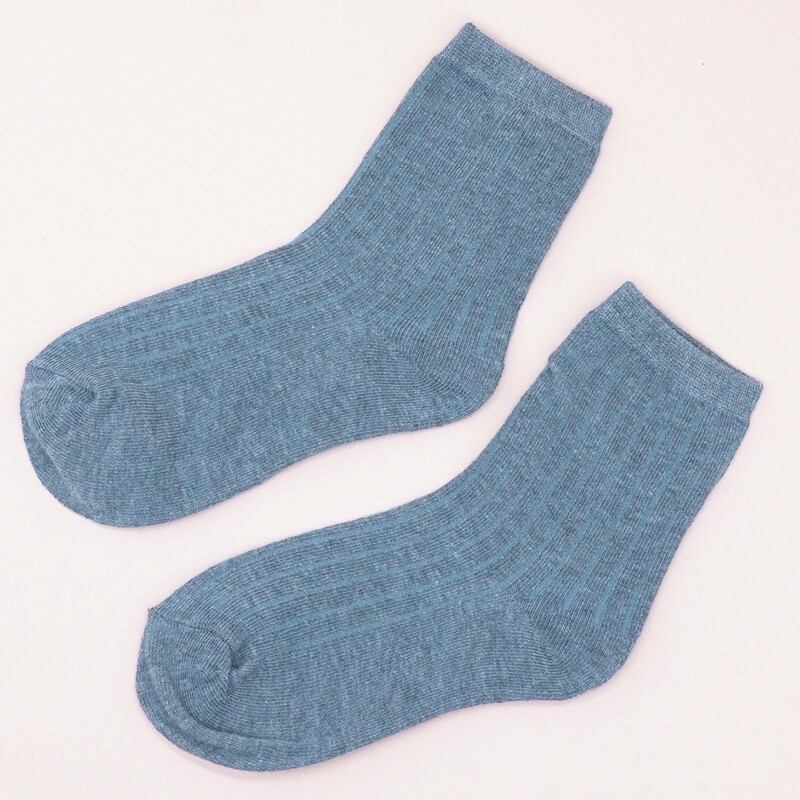 

Solid Crew Socks, Blue