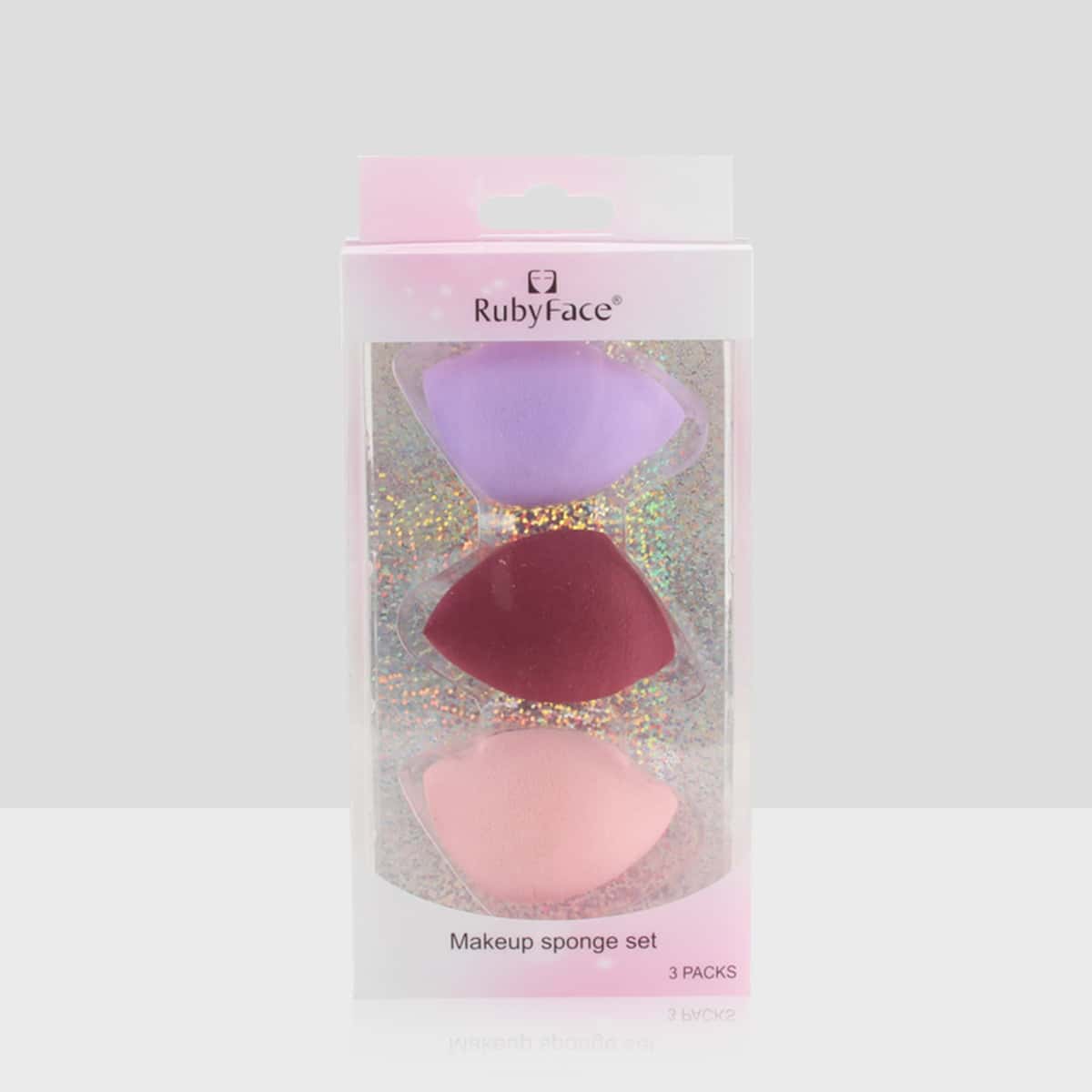 

3pcs Makeup Sponge Set, Multicolor
