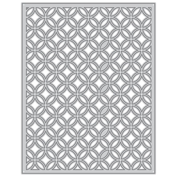 

1pc Circle Design DIY Cutting Die, Silver