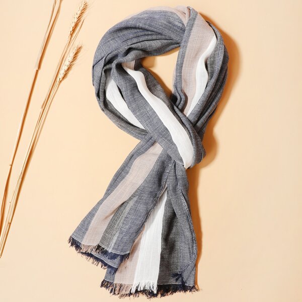 

Men Color Block Scarf, Multicolor
