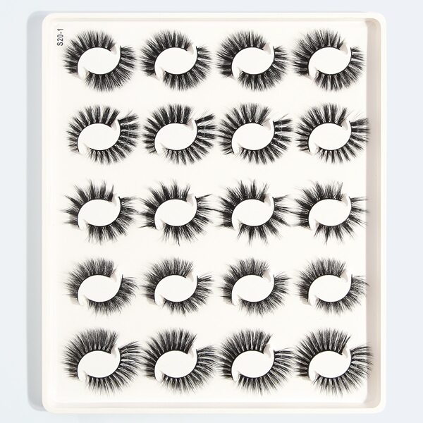 

20pairs Mix Type False Eyelashes, Black