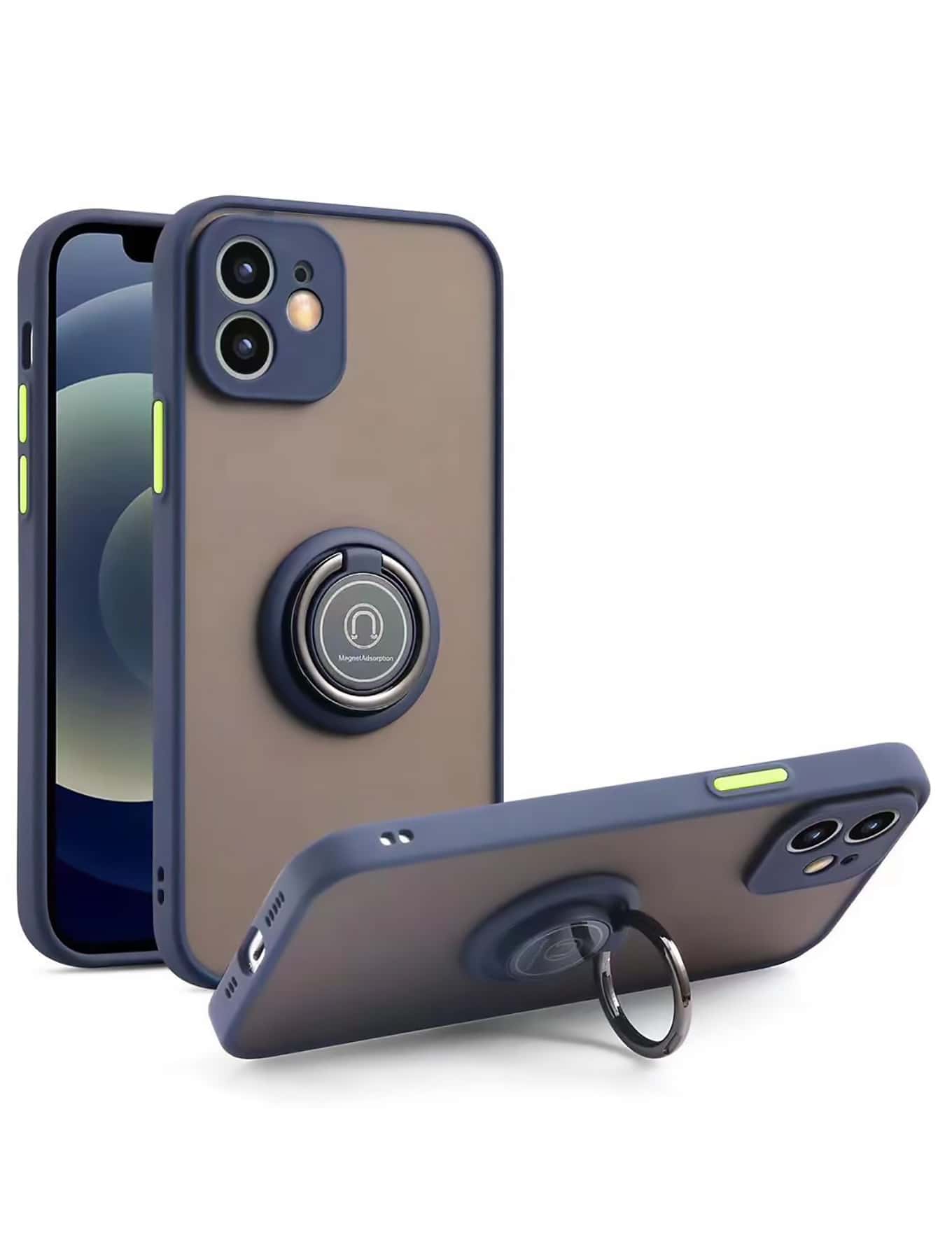 指環扣手機殼 - 寶藍色 - 查看 1