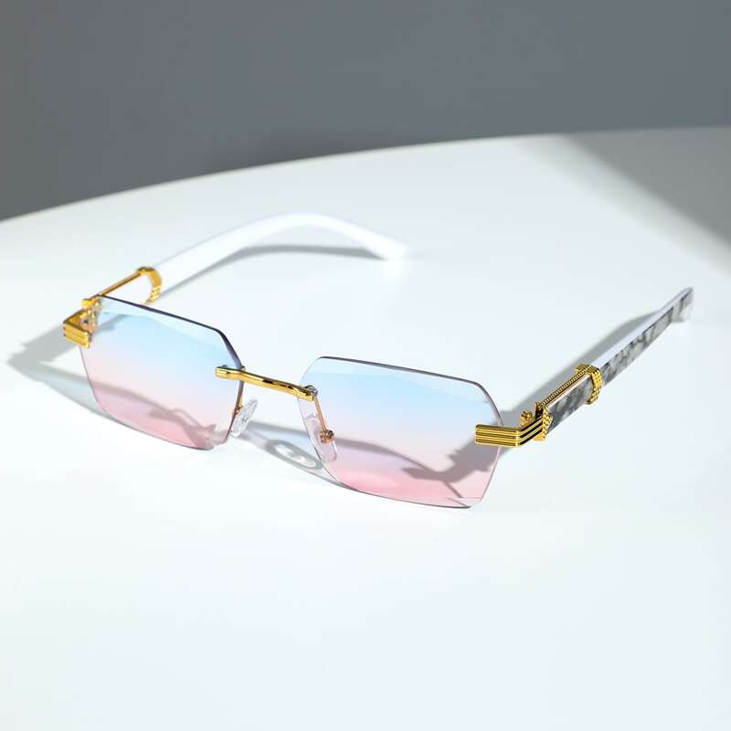 

Rimless Tinted Lens Sunglasses