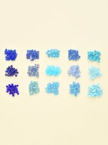 1box Glass Seed Beads, Colors Rainbow & Frosted Colors & Opaque Colors Seed & Baking Paint & Ceylon Round Mixed Color Bead DIY Jewelry Accessory - Multicolor - View 3