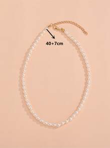 珍珠串珠項鍊 - 查看 3