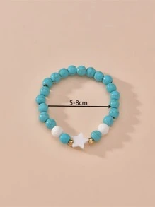 Pulsera con cuenta con diseño de estrella - Multicolor - Ver 4