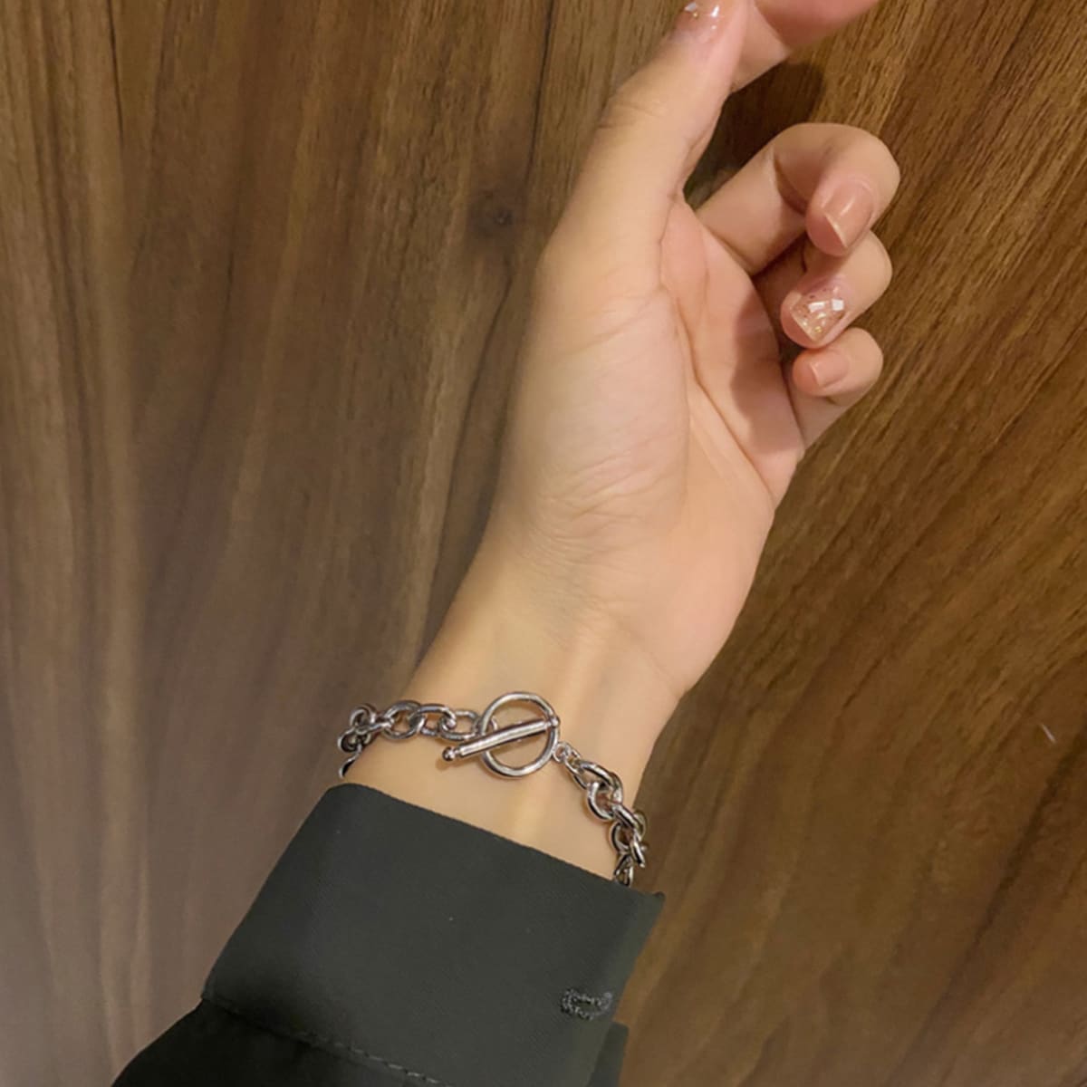 

Minimalist Chain Bracelet, Silver