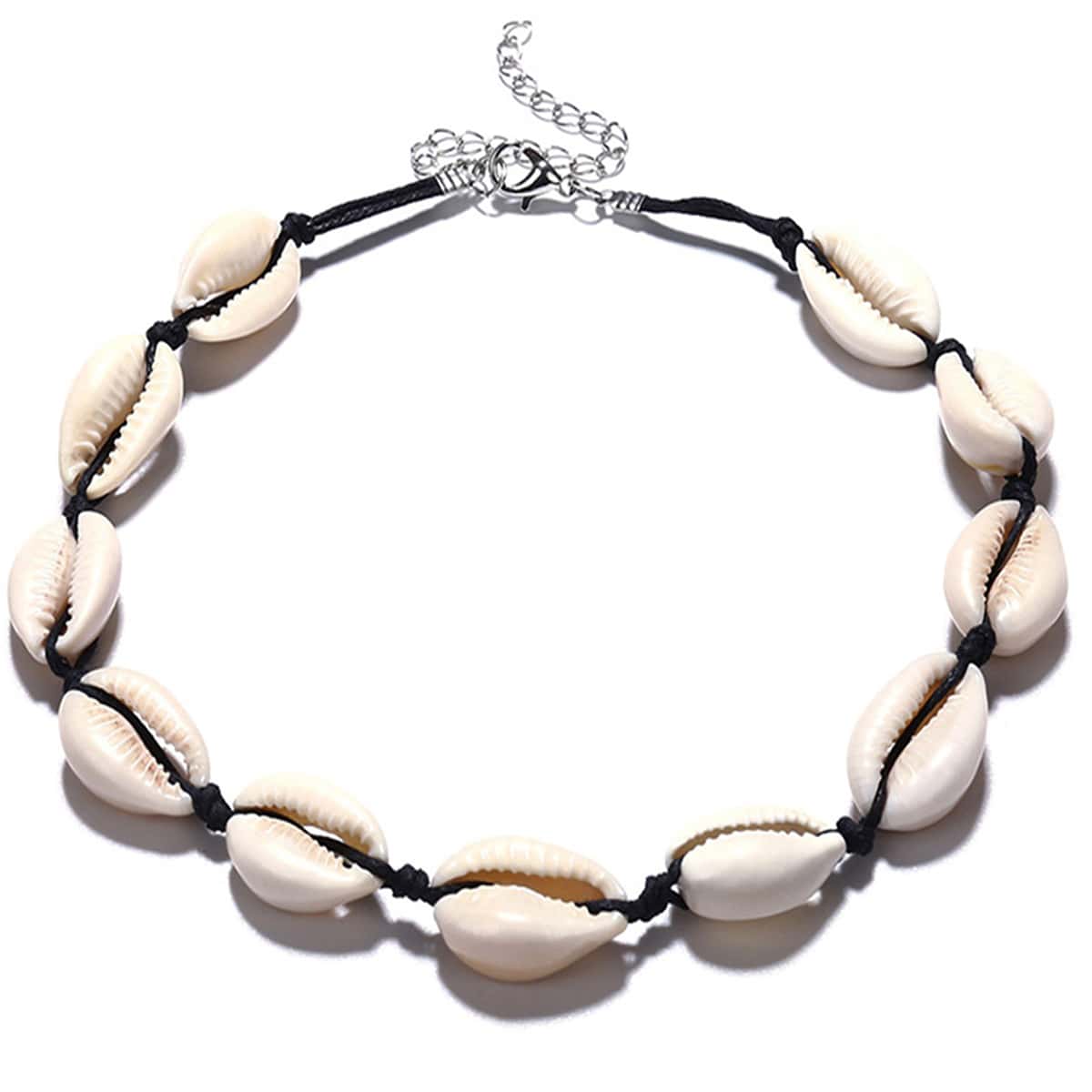 

Shell Decor Choker, Black