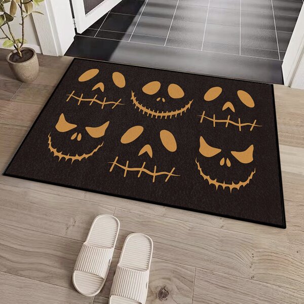 

Skeleton Print Floor Mat, Multicolor
