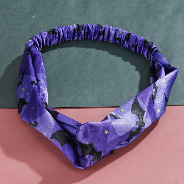 

Bat Print Hair Band, Multicolor