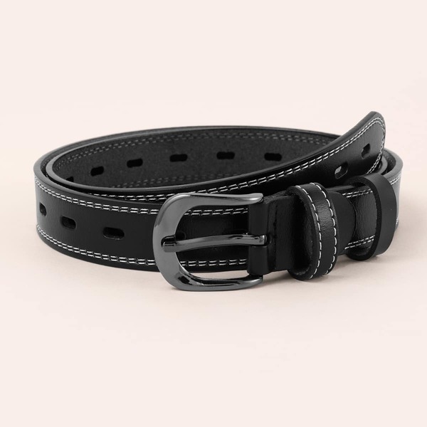 

Metal Buckle Belt, Black