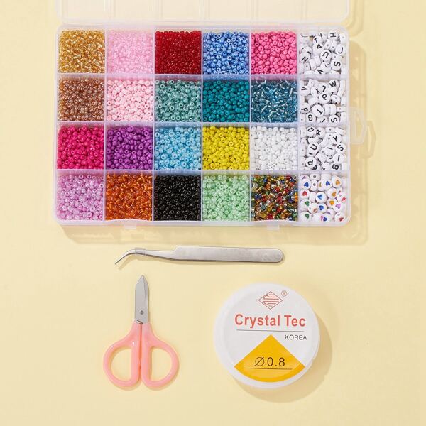 

1box Bead DIY Jewelry Accessory Set, Multicolor