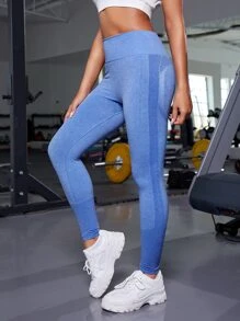 Yoga Basic 無縫高彈力高腰運動打底褲