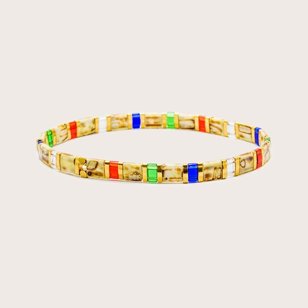

Geometric Beaded Bracelet, Multicolor