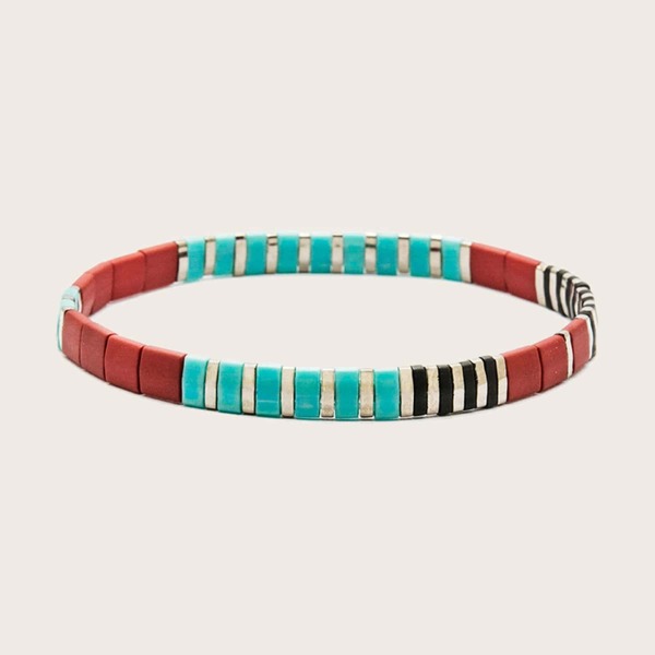 

Geometric Beaded Bracelet, Multicolor