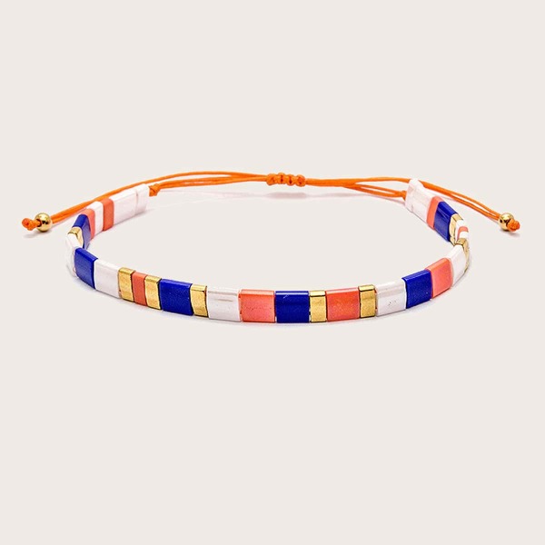 

Geometric Decor Bracelet, Multicolor
