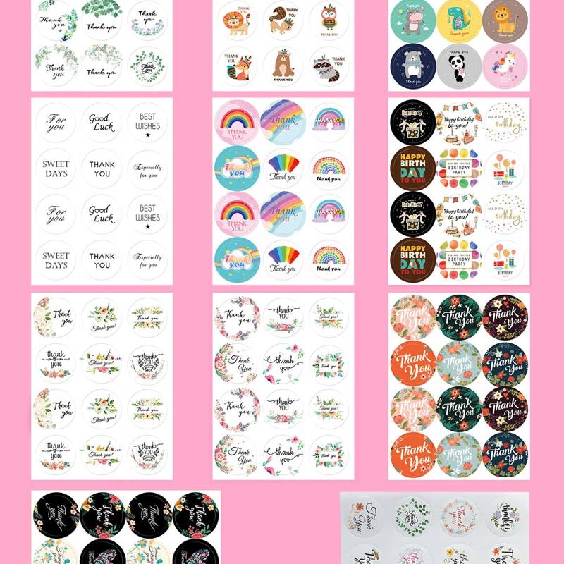 

6pcs Letter Graphic Random Sticker, Multicolor