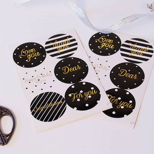 

10pcs Letter Graphic Sticker, Multicolor