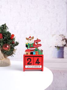 1pc Christmas Calendar Art Decoration - Multicolor - View 1