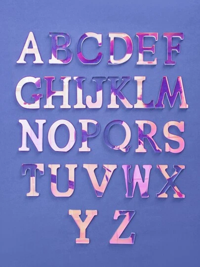 1pc Multi-Color Acrylic Decorative Letter Display