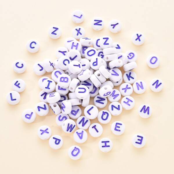 

1pack Letter Bead, Purple