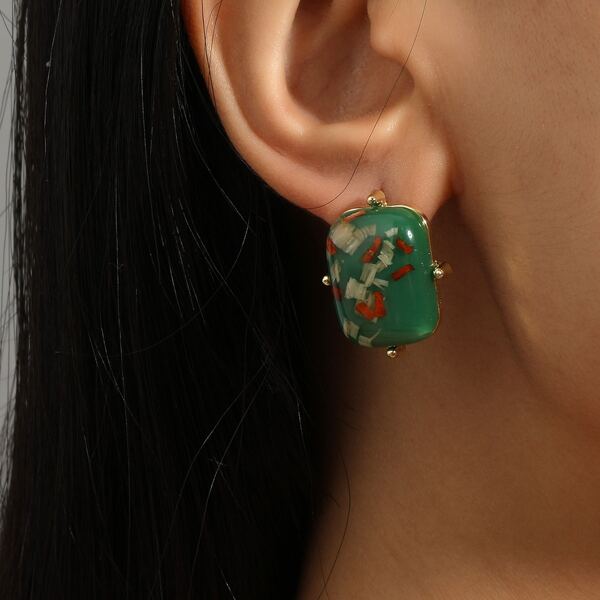 

Geometric Stud Earrings, Multicolor