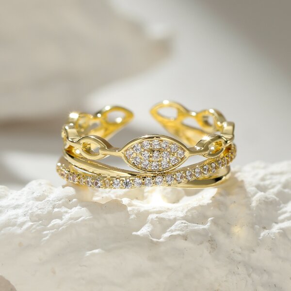 

18K Gold Plated Cuff Ring