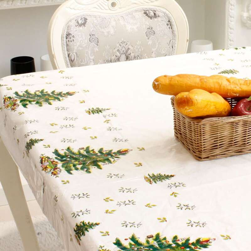 

1pc Christmas Pattern Random Tablecloth, Multicolor