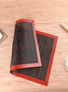 1pc Silicone Baking Mats, Reusable Baking Mats, Non-Stick Heat Resistant Oven Liner Sheets, Baking Pan Mats, For Macaron, Cookie, Baking Tools - Multicolor - View 2