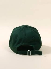 兒童字母圖案棒球帽 - 墨綠色 - 查看 4