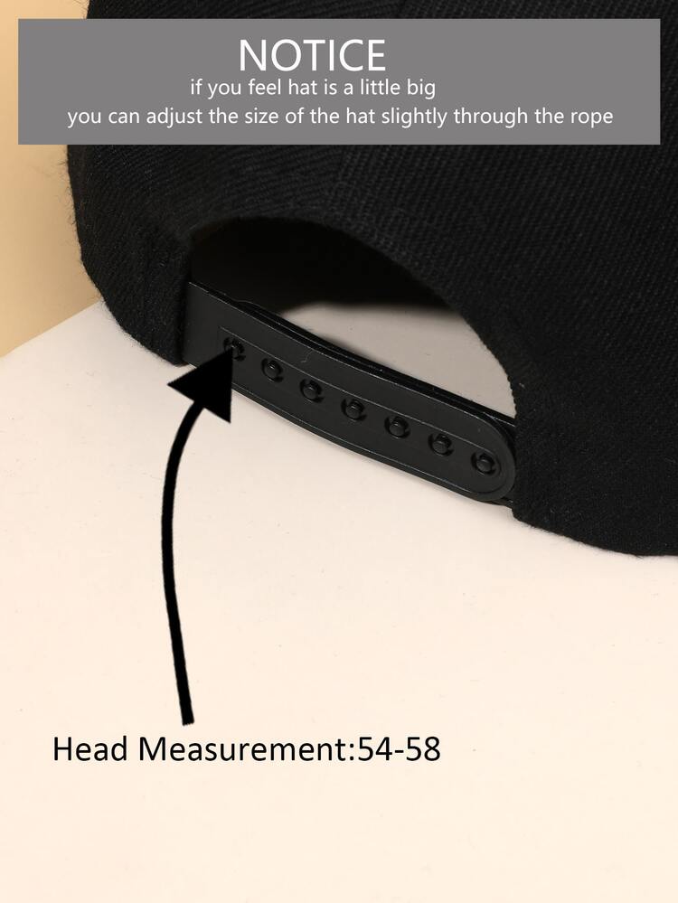 Baseball Cap mit Kette Dekor - Schwarz - Übersicht 3