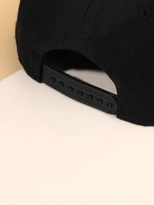 Gorra de béisbol con diseño de cadena - Negro - Ver 4