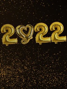 4入組2022異形氣球 - 金色 - 查看 2