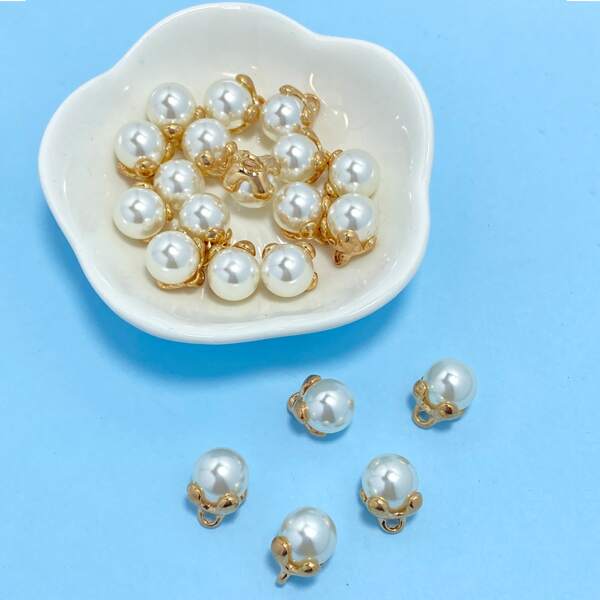 

20pcs Faux Pearl DIY Jewelry Accessory, White