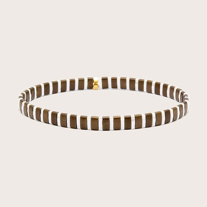 Two Tone Beaded Bracelet